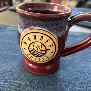Grey Fox Pottery Mug Red Glazed Wander Coffee